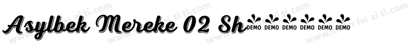 Asylbek Mereke 02 Sh字体转换